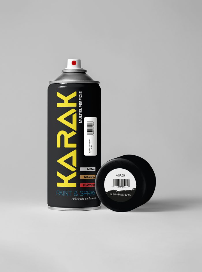 Spray 400ml Blanco Brillo
