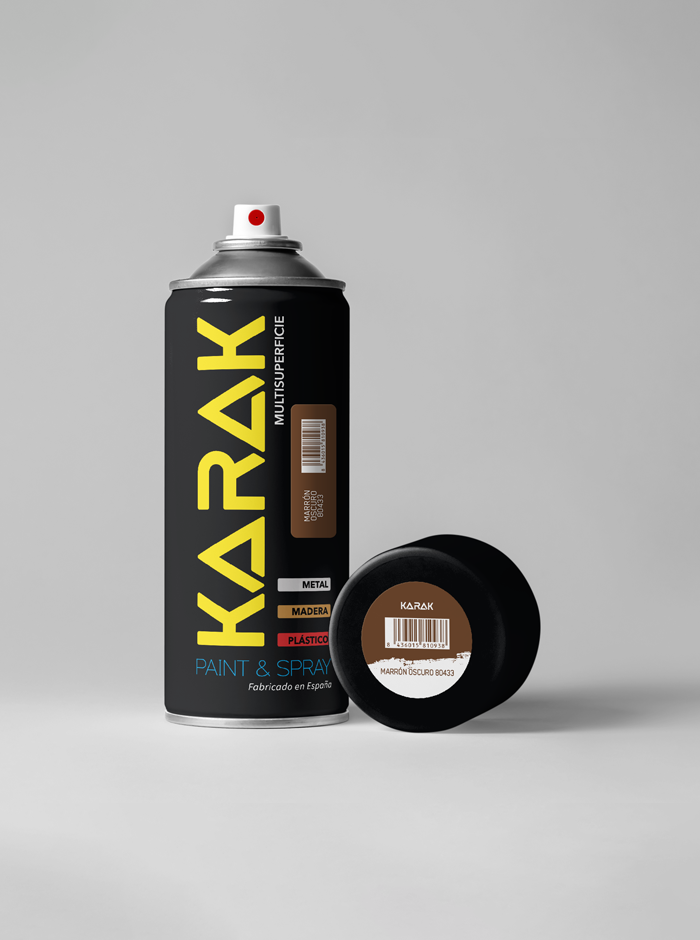 Spray 400ml Marrón Oscuro