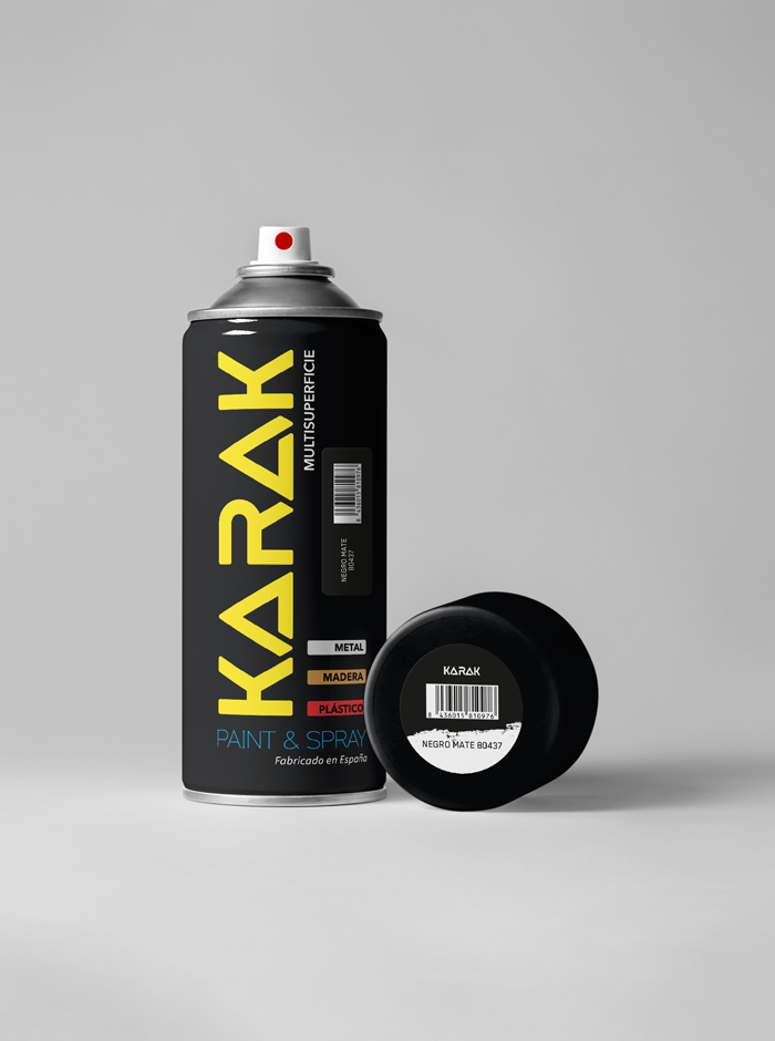 Spray 400ml Negro Mate