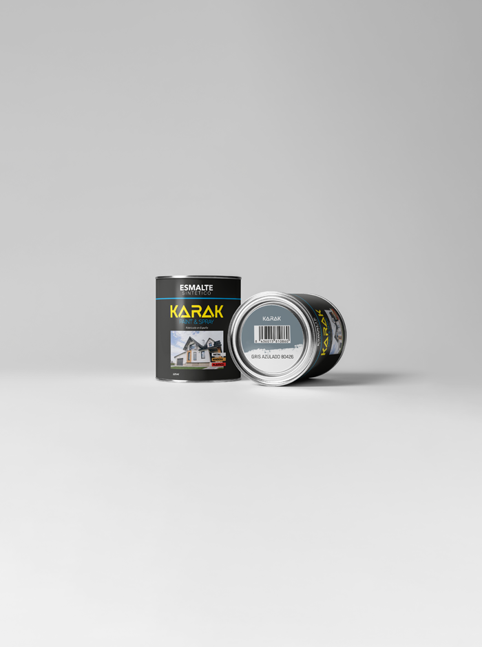 Lata 125ml Esmalte Sintético Gris Azulado