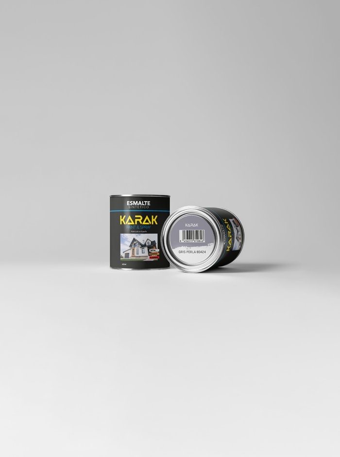 Lata 125ml Esmalte Sintético Gris Perla