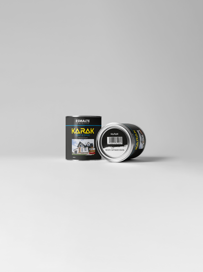 Lata 125ml Esmalte Sintético Negro Satinado