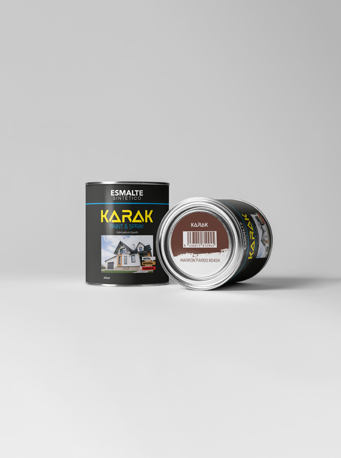 Lata 375ml Esmalte Sintético Marrón Pardo
