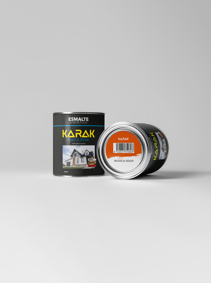 Lata 375ml Esmalte Sintético Naranja
