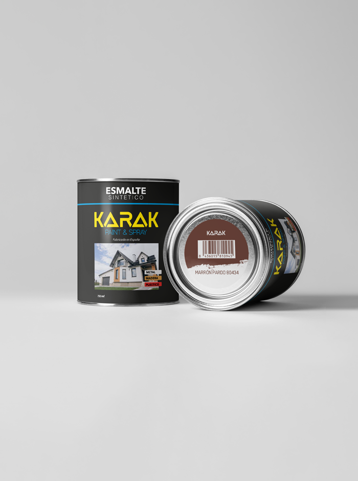 Lata 750ml Esmalte Sintético Marrón Pardo